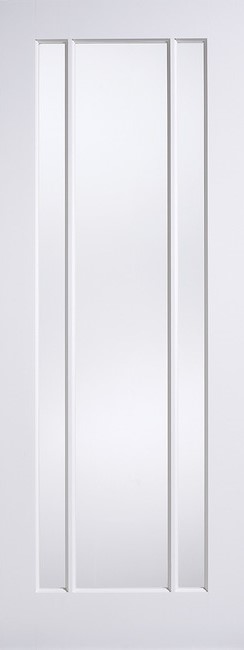 Internal White Primed Lincoln (CLEAR GLASS) Solid Core Door